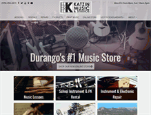 Tablet Screenshot of katzinmusic.com